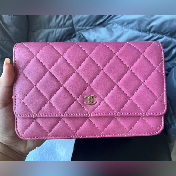 Chanel WOC GHW in lamb skin pink - Picture 3 of 17